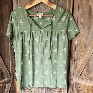 Style & Co. Ladies Palm Tree Blouse